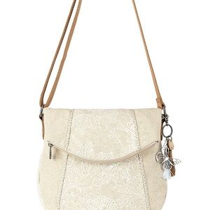 Elegant Cream Crossbody Bag
